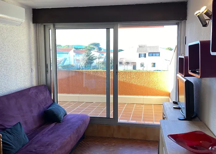 Port T2 4 Pers, Rdc Sureleve, Terrasse Ouest, Parking Prive, Proche Mer, Equipe - Fr-1-798-5 Appartement Leucate