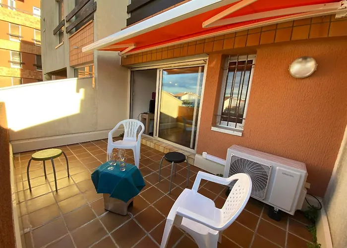 Port T2 4 Pers, Rdc Sureleve, Terrasse Ouest, Parking Prive, Proche Mer, Equipe - Fr-1-798-5 Apartament Leucate
